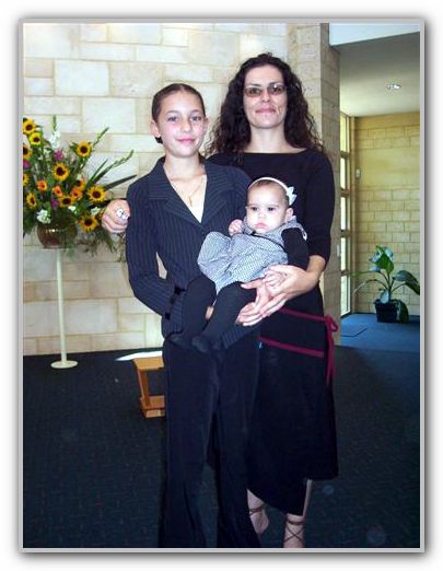 TK & LJ at her baptism